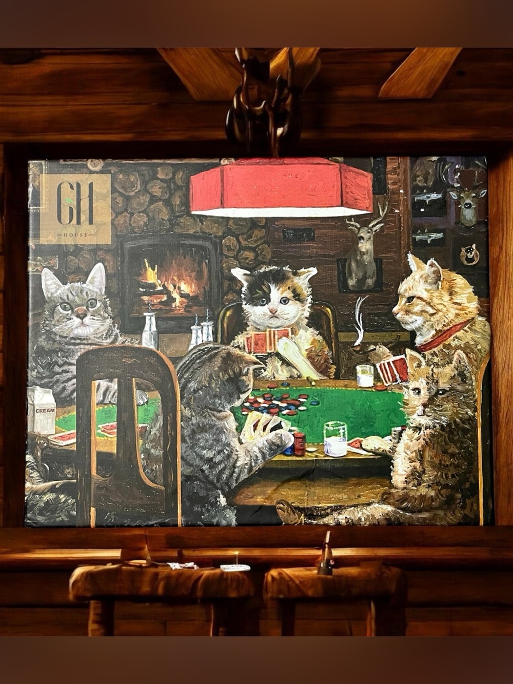 🧩 GH House Cats Playing Poker Jigsaw Puzzle